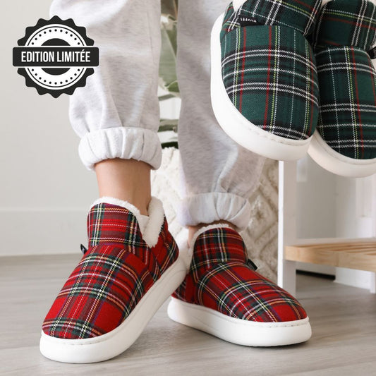 Chaussons Pluffi – Édition Plaid